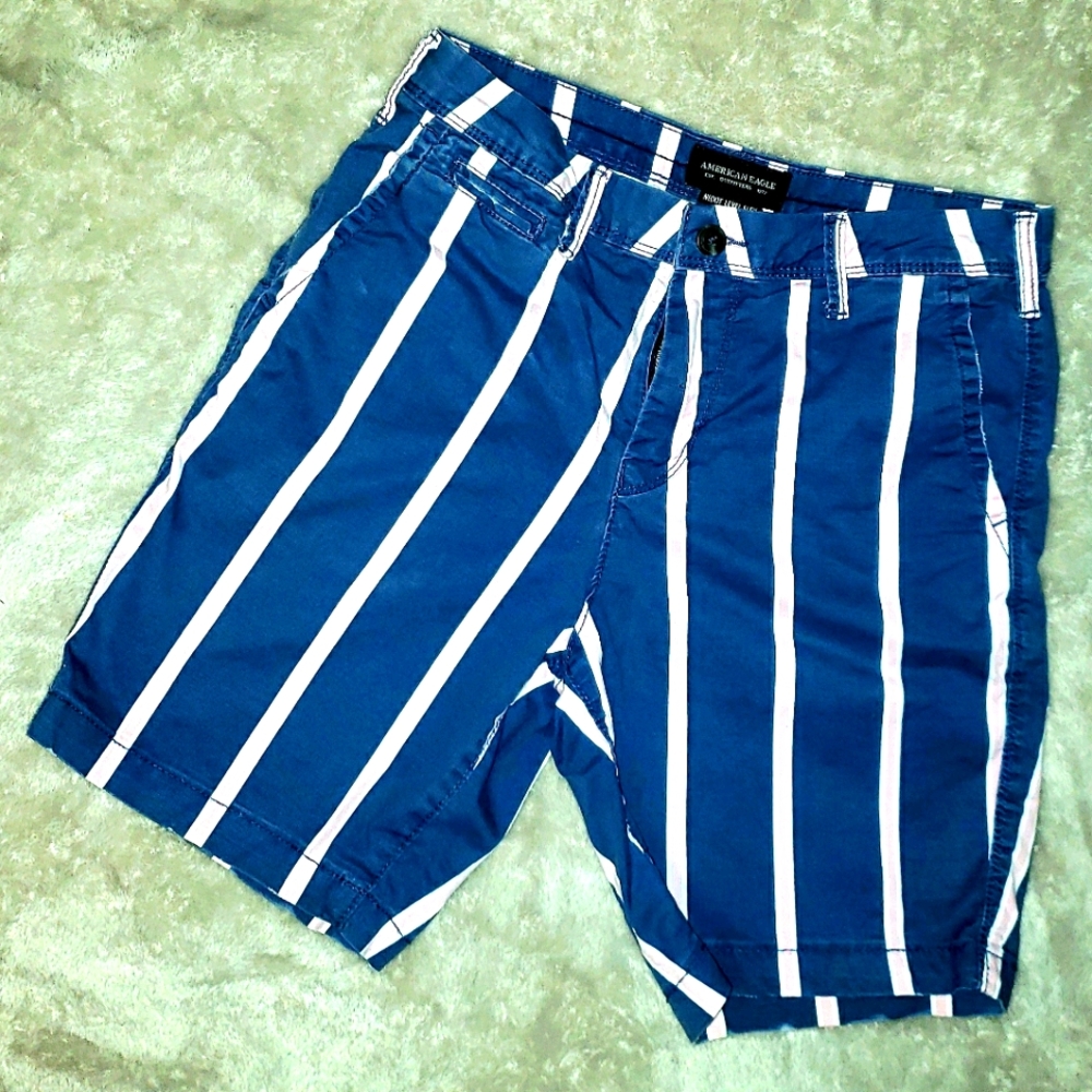 American Eagle striped dress shorts